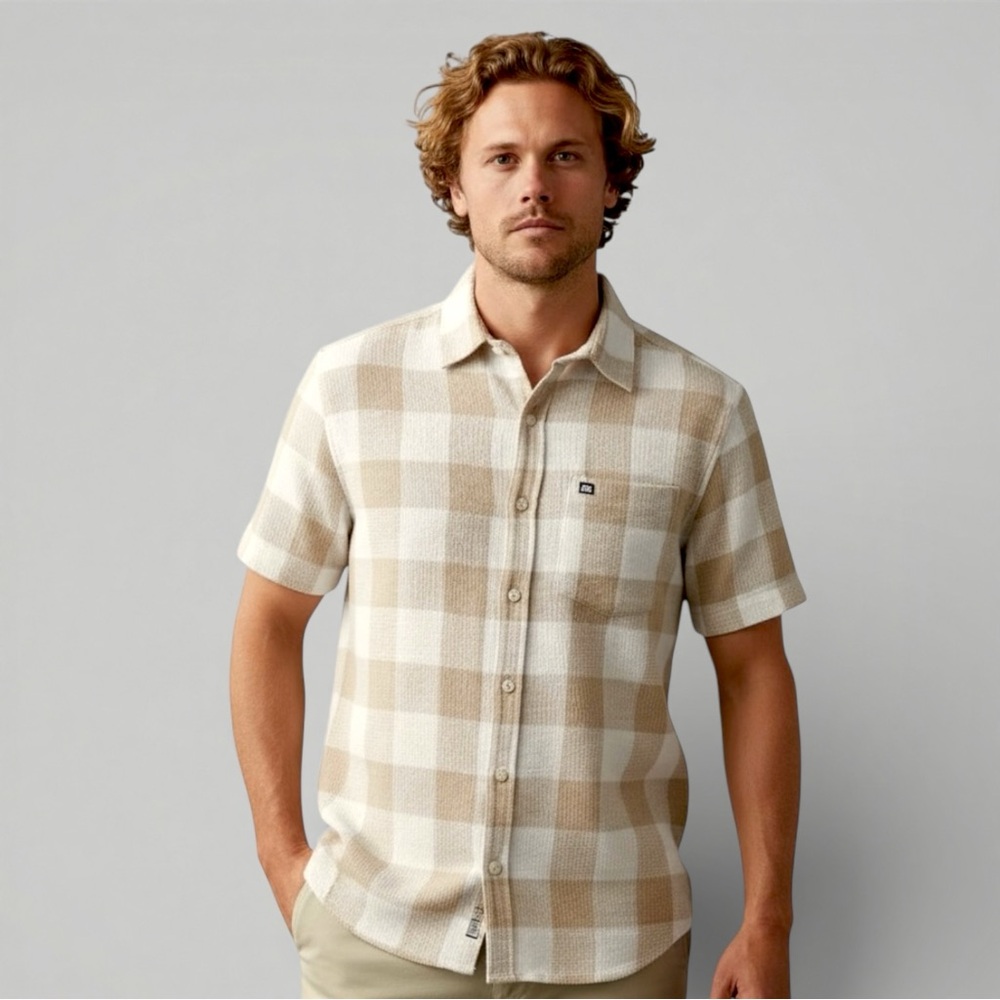 Quicksilver Danya Short Sleeve Cotton Button-Up Shirt
